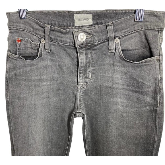 Hudson Krista Super Skinny Denim Jeans Ana Gray Size 26 - Picture 4 of 11